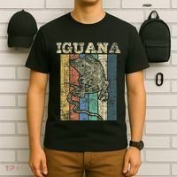 Retro Iguana Reptile Lover Herpetology Herpetologist T-Shirt thumb 6