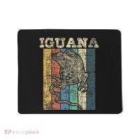 Retro Iguana Reptile Lover Herpetology Herpetologist Mousepad thumb 0