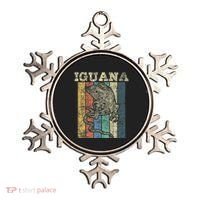 Retro Iguana Reptile Lover Herpetology Herpetologist Ornament thumb 0