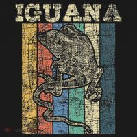 Retro Iguana Reptile Lover Herpetology Herpetologist Tank Top thumb 6