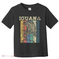Retro Iguana Reptile Lover Herpetology Herpetologist Toddler T-Shirt thumb 0
