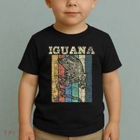 Retro Iguana Reptile Lover Herpetology Herpetologist Toddler T-Shirt thumb 2