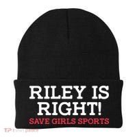 Riley Is Right | I Stand With Riley Gaines Beanie thumb 0