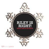 Riley Is Right | I Stand With Riley Gaines Ornament thumb 0