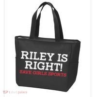Riley Is Right | I Stand With Riley Gaines Tote Bag thumb 3