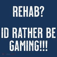 Rehab I'd Rather Be Gaming Baby Bodysuit thumb 2