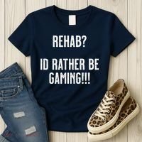 Rehab I'd Rather Be Gaming Women's T-Shirt thumb 3