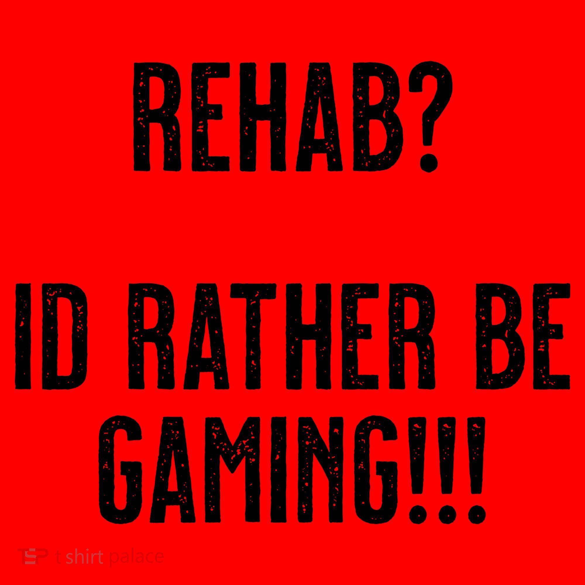 Rehab I'd Rather Be Gaming Santa Hat