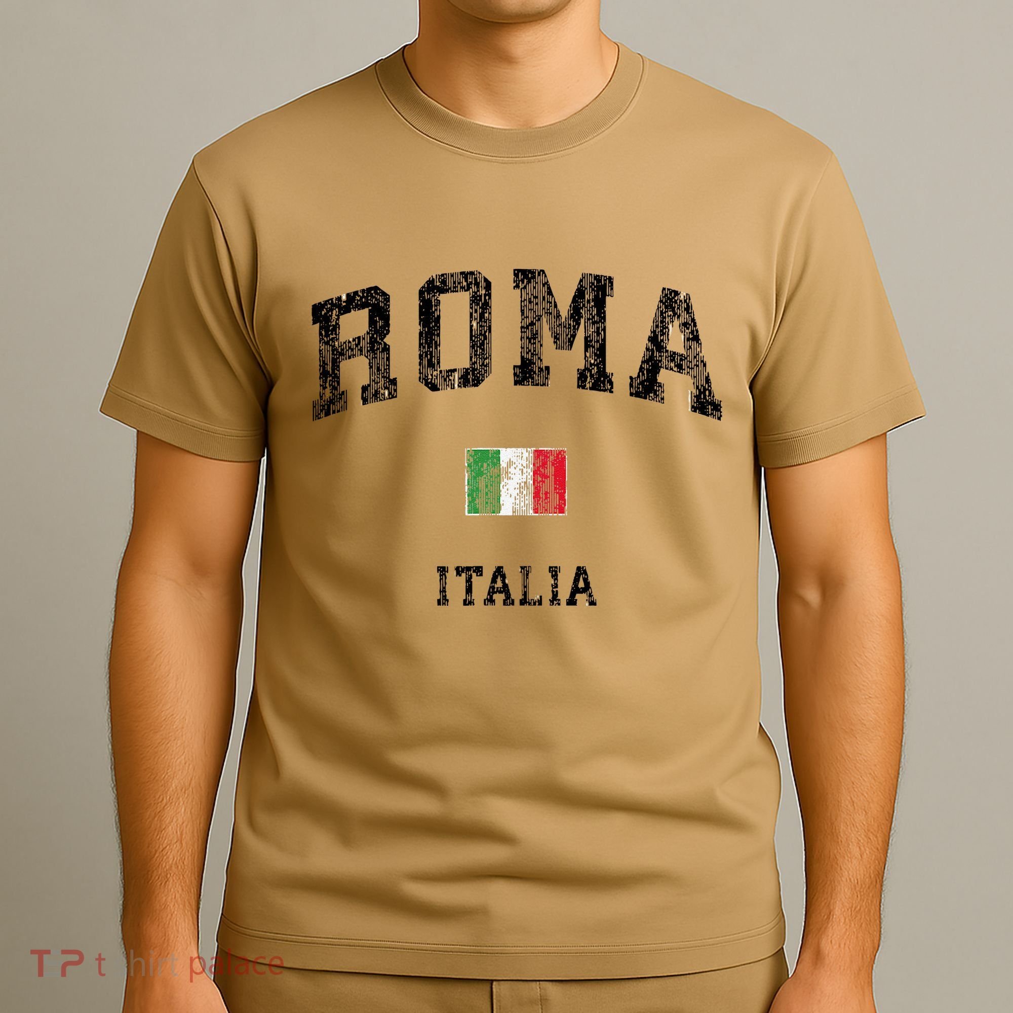 Roma Italia Rome Italy Vintage Athletic Sports T-Shirt