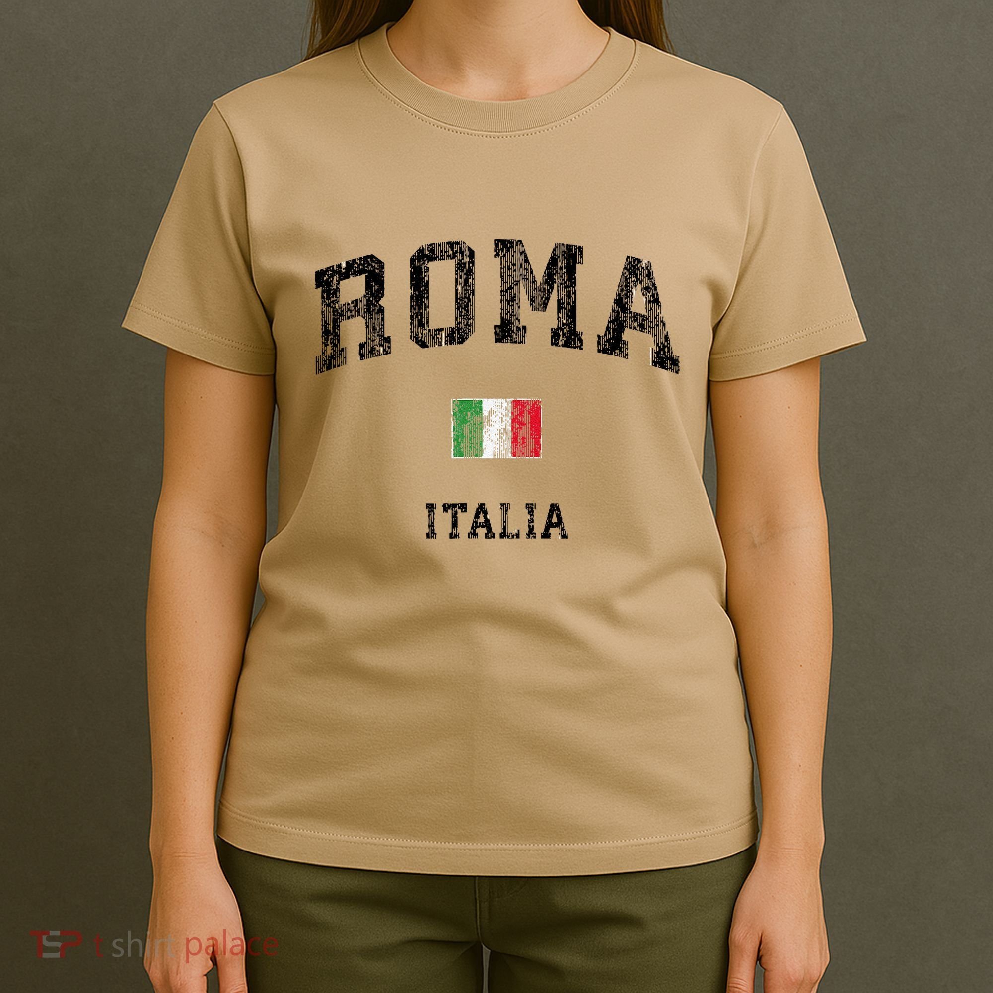 Roma Italia Rome Italy Vintage Athletic Sports T-Shirt