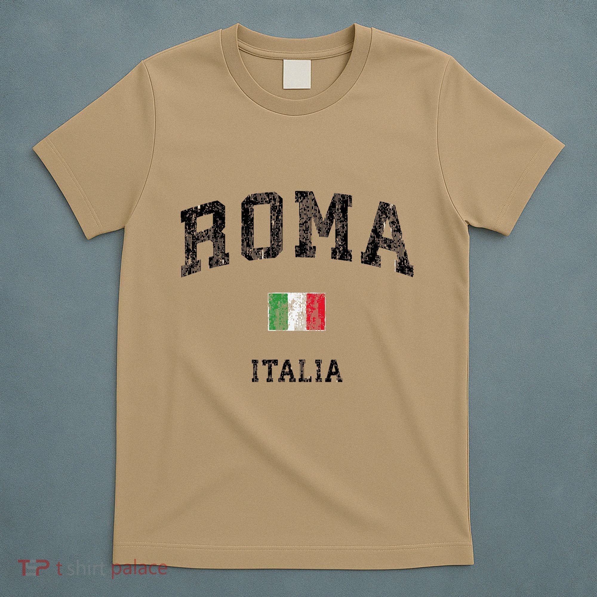 Roma Italia Rome Italy Vintage Athletic Sports T-Shirt