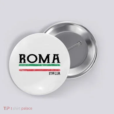 Roma Italy Rome Button