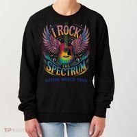 Rockstar I ROCK THE SPECTRUM Autism Awareness Support Women's Sweatshirt thumb 0