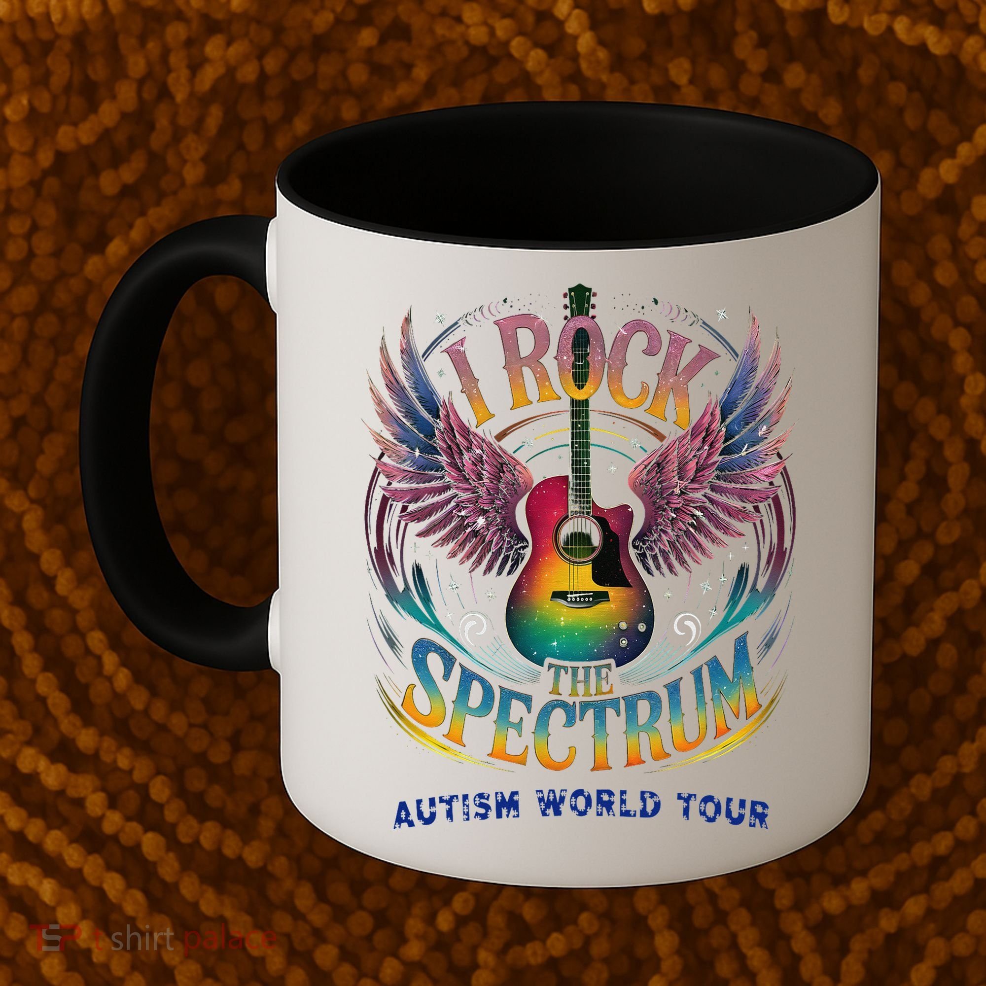 Rockstar I ROCK THE SPECTRUM Autism Awareness Support Coffee Mug