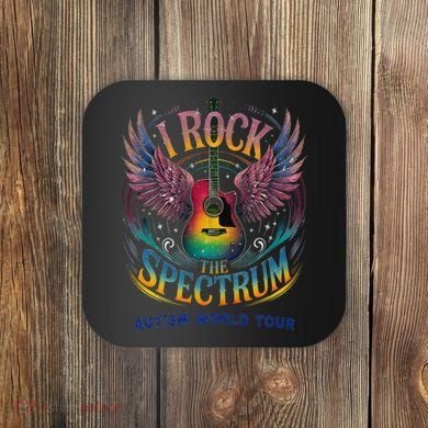 Rockstar I ROCK THE SPECTRUM Autism Awareness Support Coaster