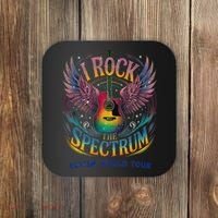 Rockstar I ROCK THE SPECTRUM Autism Awareness Support Coaster thumb 0