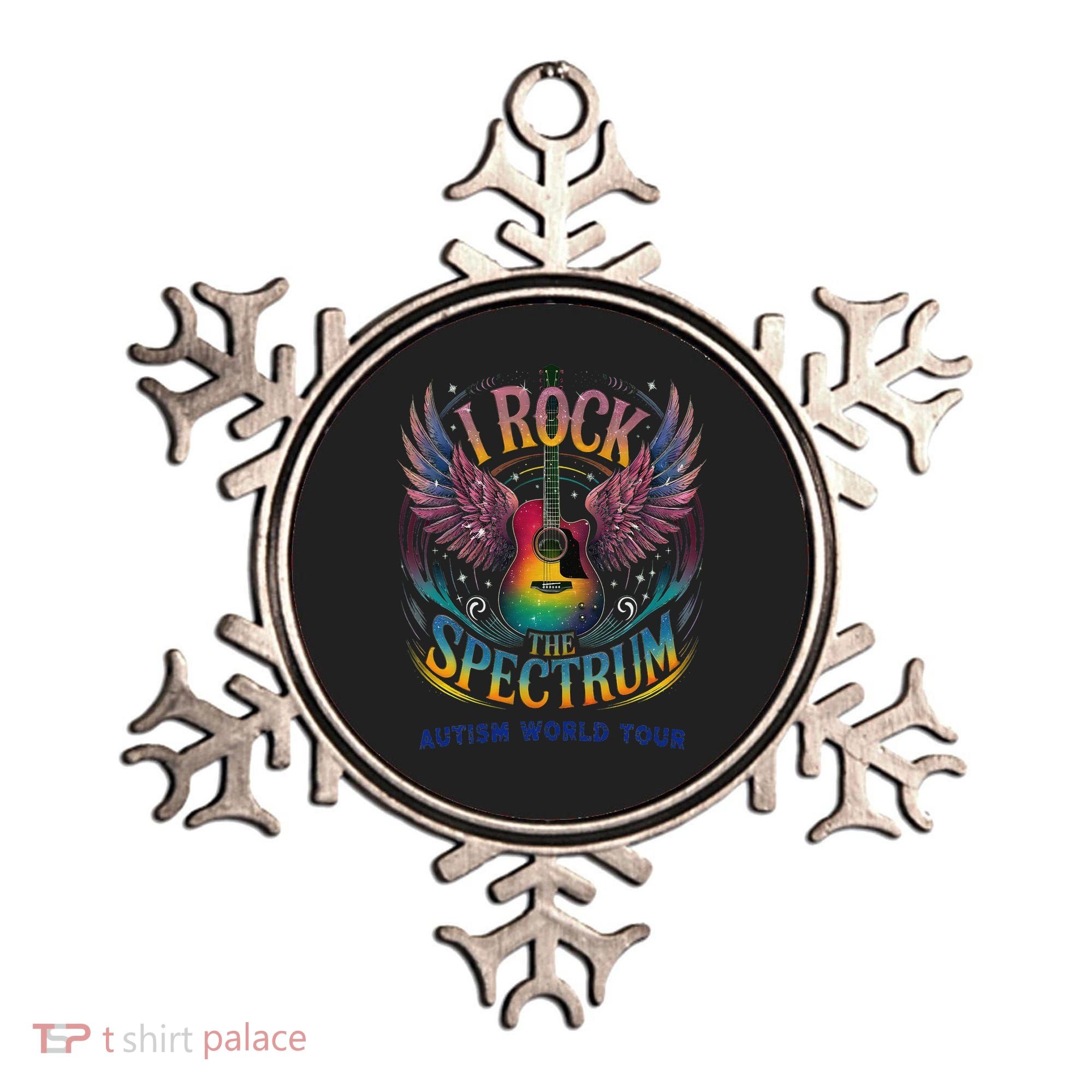 Rockstar I ROCK THE SPECTRUM Autism Awareness Support Ornament