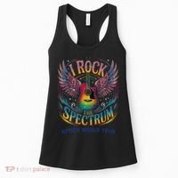 Rockstar I ROCK THE SPECTRUM Autism Awareness Support Women's Tank Top thumb 0