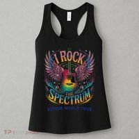 Rockstar I ROCK THE SPECTRUM Autism Awareness Support Women's Tank Top thumb 3