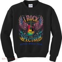 Rockstar I ROCK THE SPECTRUM Autism Awareness Support Kids Sweatshirt thumb 0