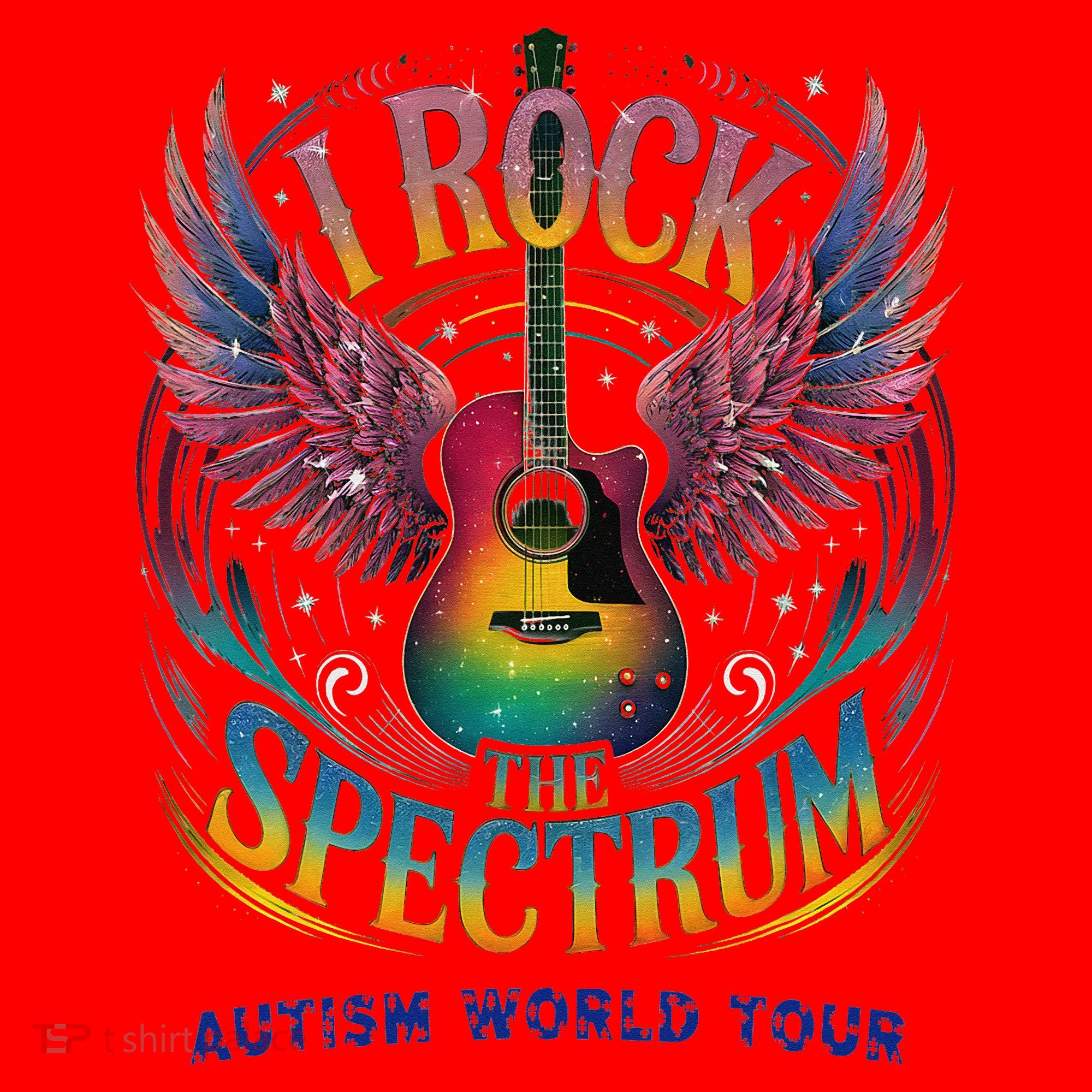 Rockstar I ROCK THE SPECTRUM Autism Awareness Support Santa Hat