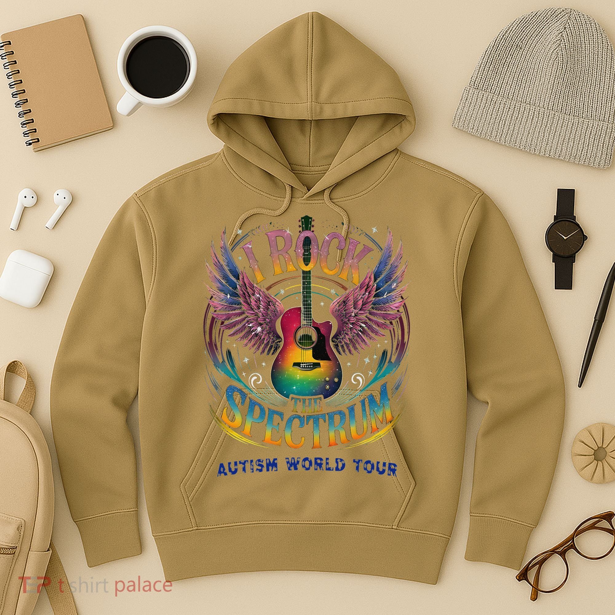 Rockstar I ROCK THE SPECTRUM Autism Awareness Support Hoodie