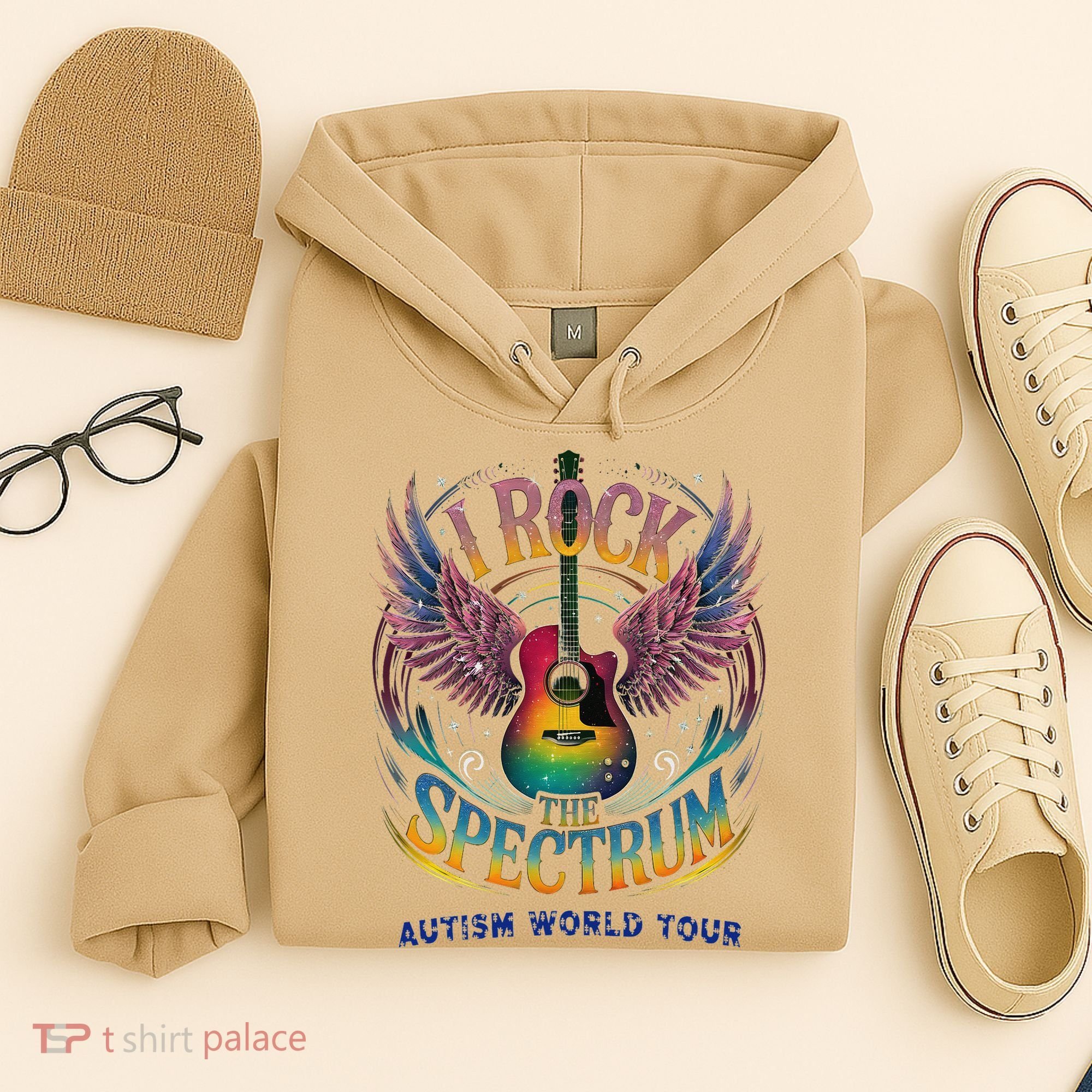 Rockstar I ROCK THE SPECTRUM Autism Awareness Support Hoodie