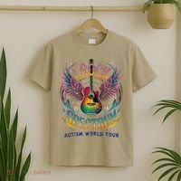 Rockstar I ROCK THE SPECTRUM Autism Awareness Support T-Shirt thumb 2