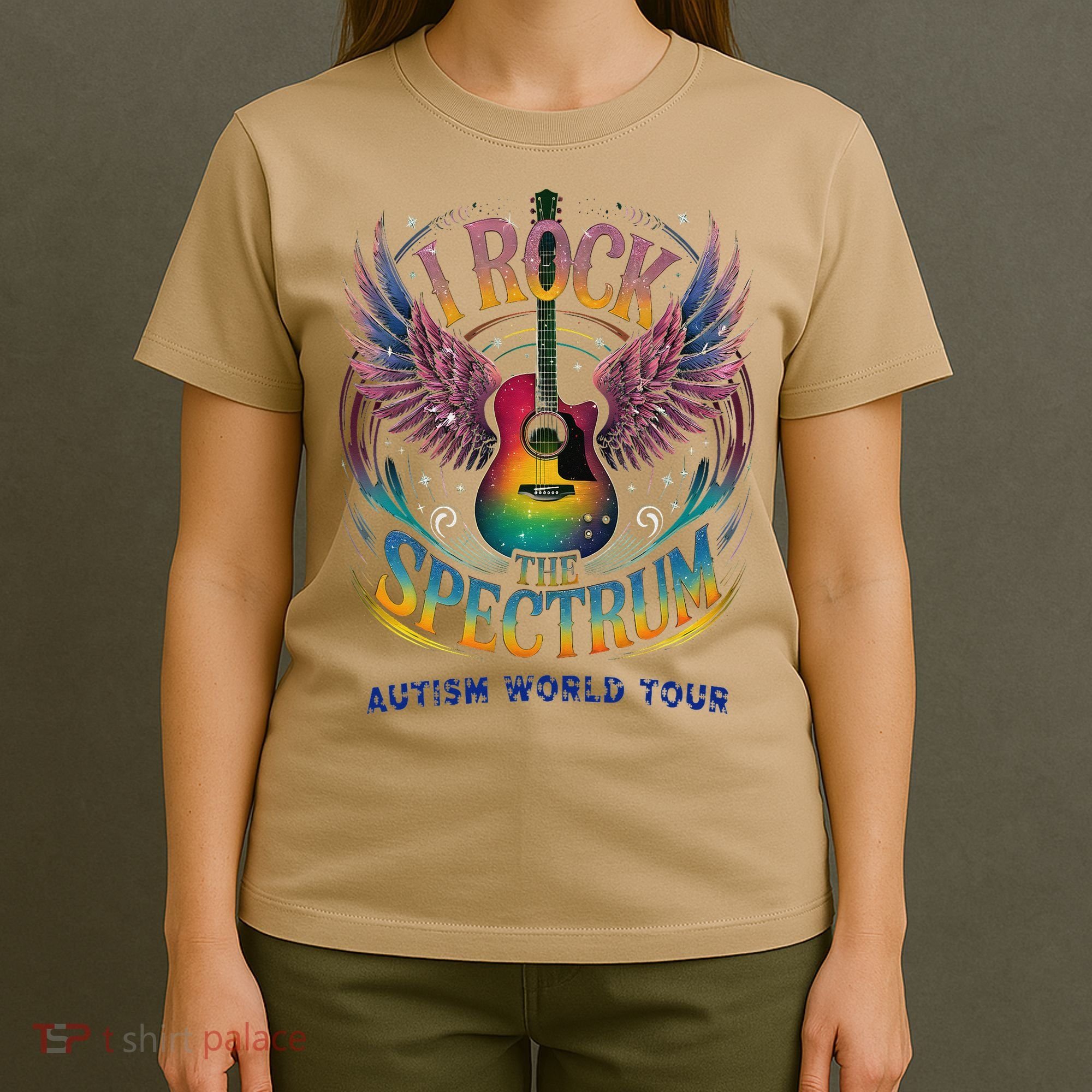 Rockstar I ROCK THE SPECTRUM Autism Awareness Support T-Shirt