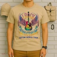 Rockstar I ROCK THE SPECTRUM Autism Awareness Support T-Shirt thumb 6