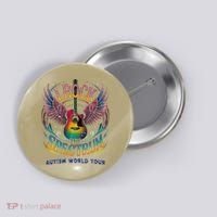 Rockstar I ROCK THE SPECTRUM Autism Awareness Support Button thumb 0