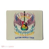 Rockstar I ROCK THE SPECTRUM Autism Awareness Support Mousepad thumb 0
