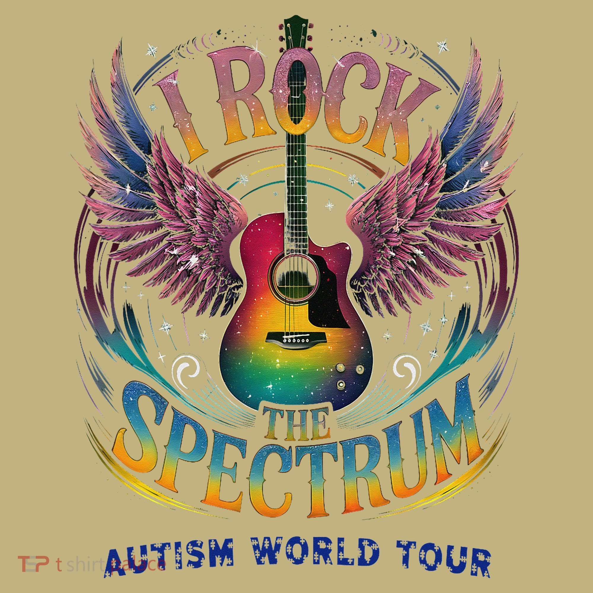Rockstar I ROCK THE SPECTRUM Autism Awareness Support Mousepad