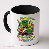 Rockstar I ROCK THE SPECTRUM Autism Awareness Mom Dad Coffee Mug thumb 0