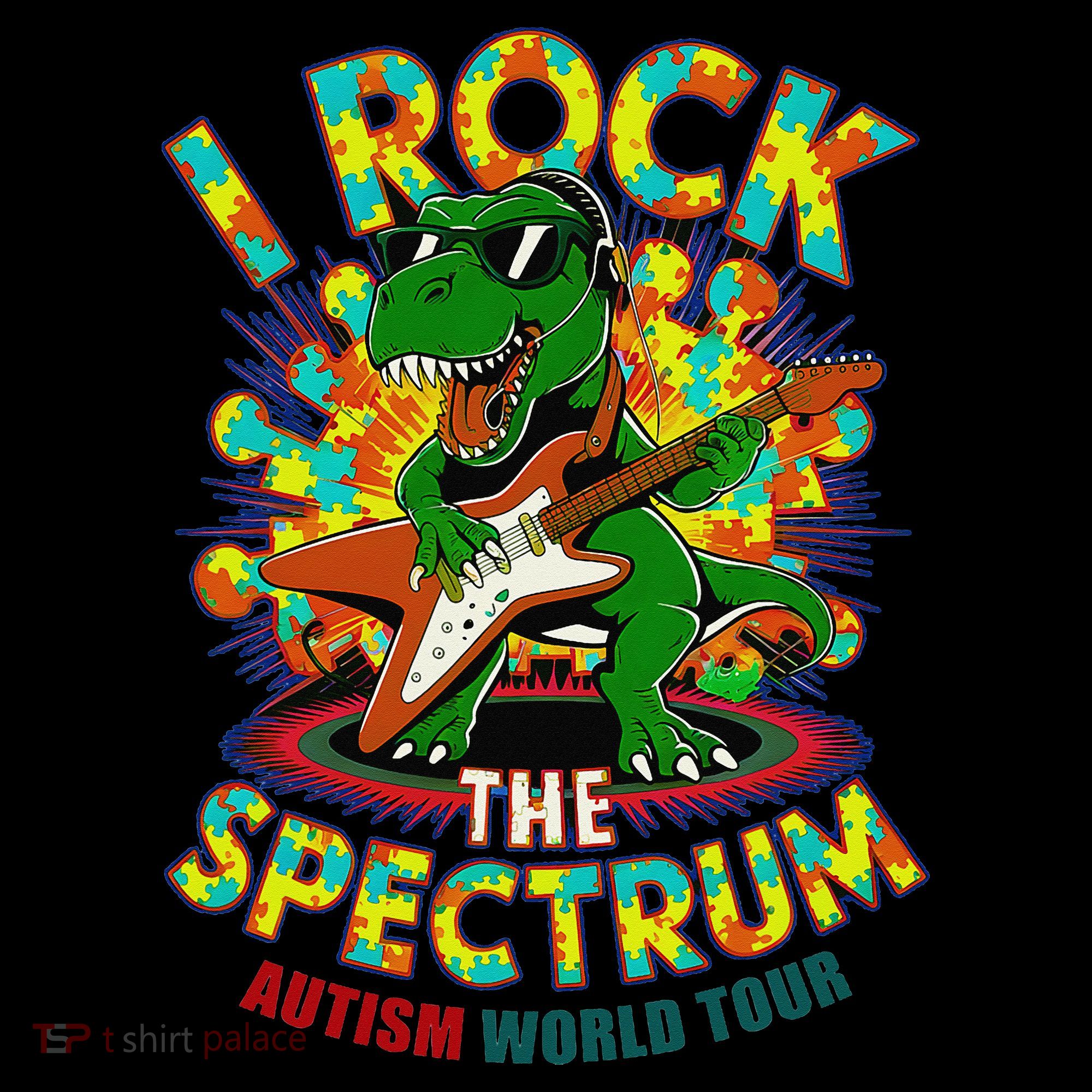 Rockstar I ROCK THE SPECTRUM Autism Awareness Mom Dad Coffee Mug
