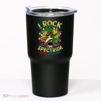 Rockstar I ROCK THE SPECTRUM Autism Awareness Mom Dad Tumbler thumb 0