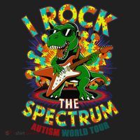 Rockstar I ROCK THE SPECTRUM Autism Awareness Mom Dad Tumbler thumb 3