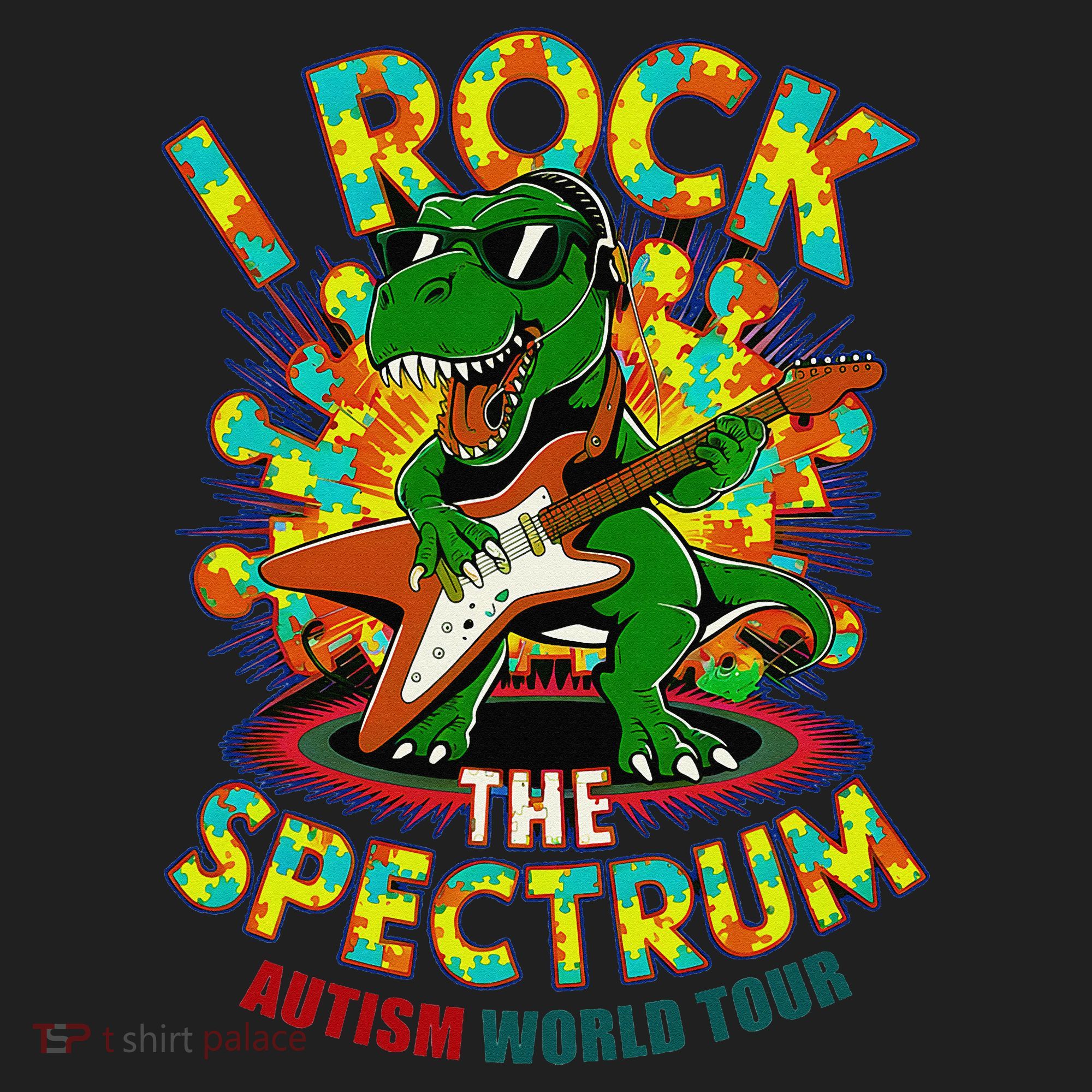 Rockstar I ROCK THE SPECTRUM Autism Awareness Mom Dad Tumbler