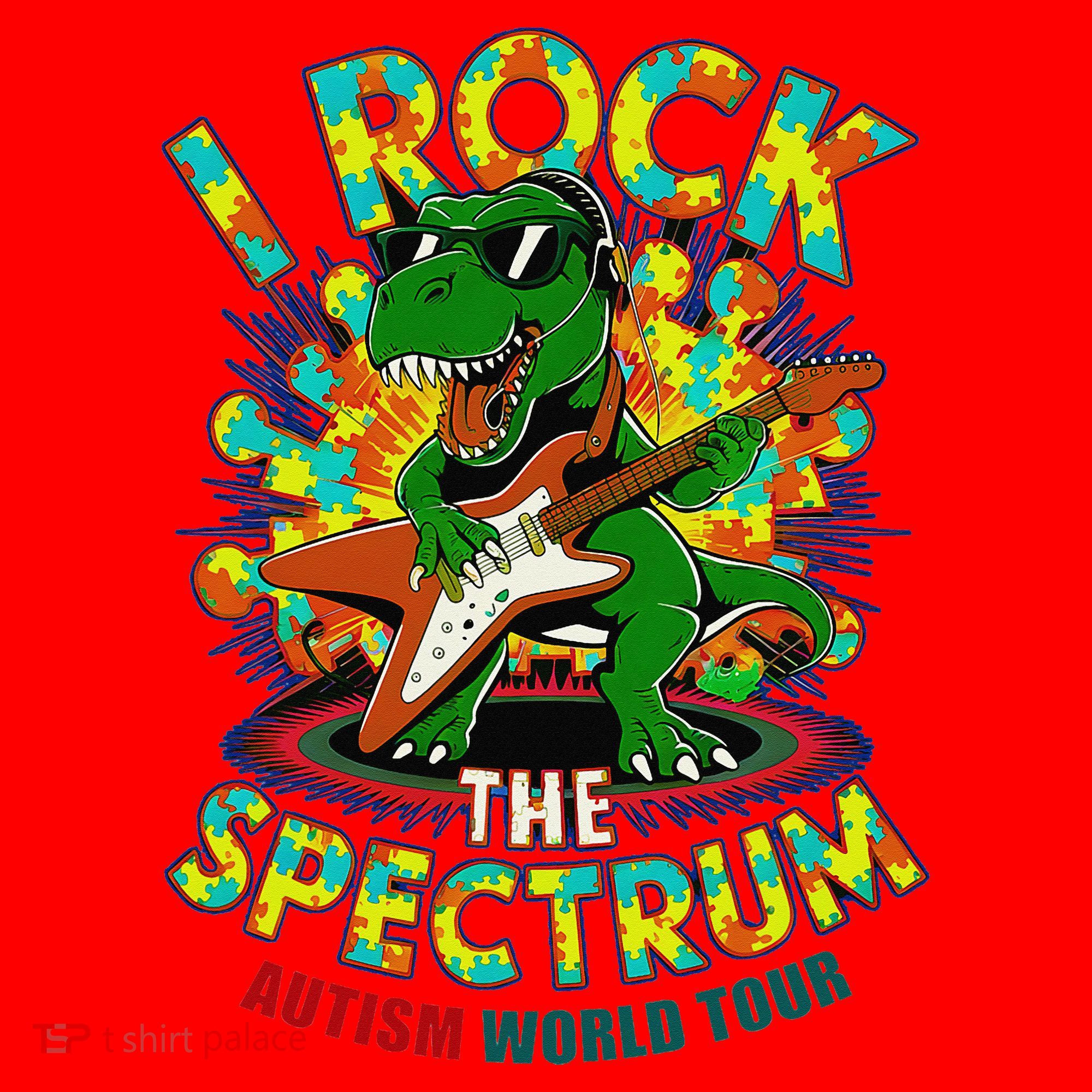 Rockstar I ROCK THE SPECTRUM Autism Awareness Mom Dad Santa Hat