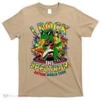 Rockstar I ROCK THE SPECTRUM Autism Awareness Mom Dad T-Shirt thumb 0