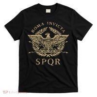 Roma Invicta Spqr Roman Eagle Distressed T-Shirt thumb 0