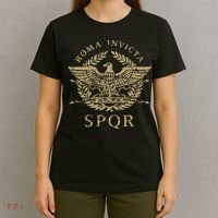 Roma Invicta Spqr Roman Eagle Distressed T-Shirt thumb 4