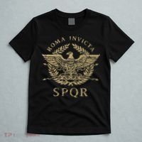Roma Invicta Spqr Roman Eagle Distressed T-Shirt thumb 5
