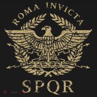 Roma Invicta Spqr Roman Eagle Distressed T-Shirt thumb 7