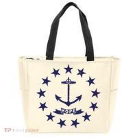 Rhode Island State Flag Distressed Blue Providence Rhode Tote Bag thumb 0