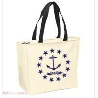 Rhode Island State Flag Distressed Blue Providence Rhode Tote Bag thumb 2