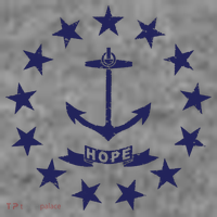 Rhode Island State Flag Distressed Blue Providence Rhode Toddler Hoodie thumb 2