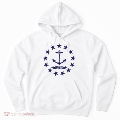 Rhode Island State Flag Distressed Blue Providence Rhode Hoodie