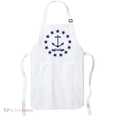 Rhode Island State Flag Distressed Blue Providence Rhode Apron