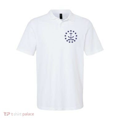 Rhode Island State Flag Distressed Blue Providence Rhode Polo